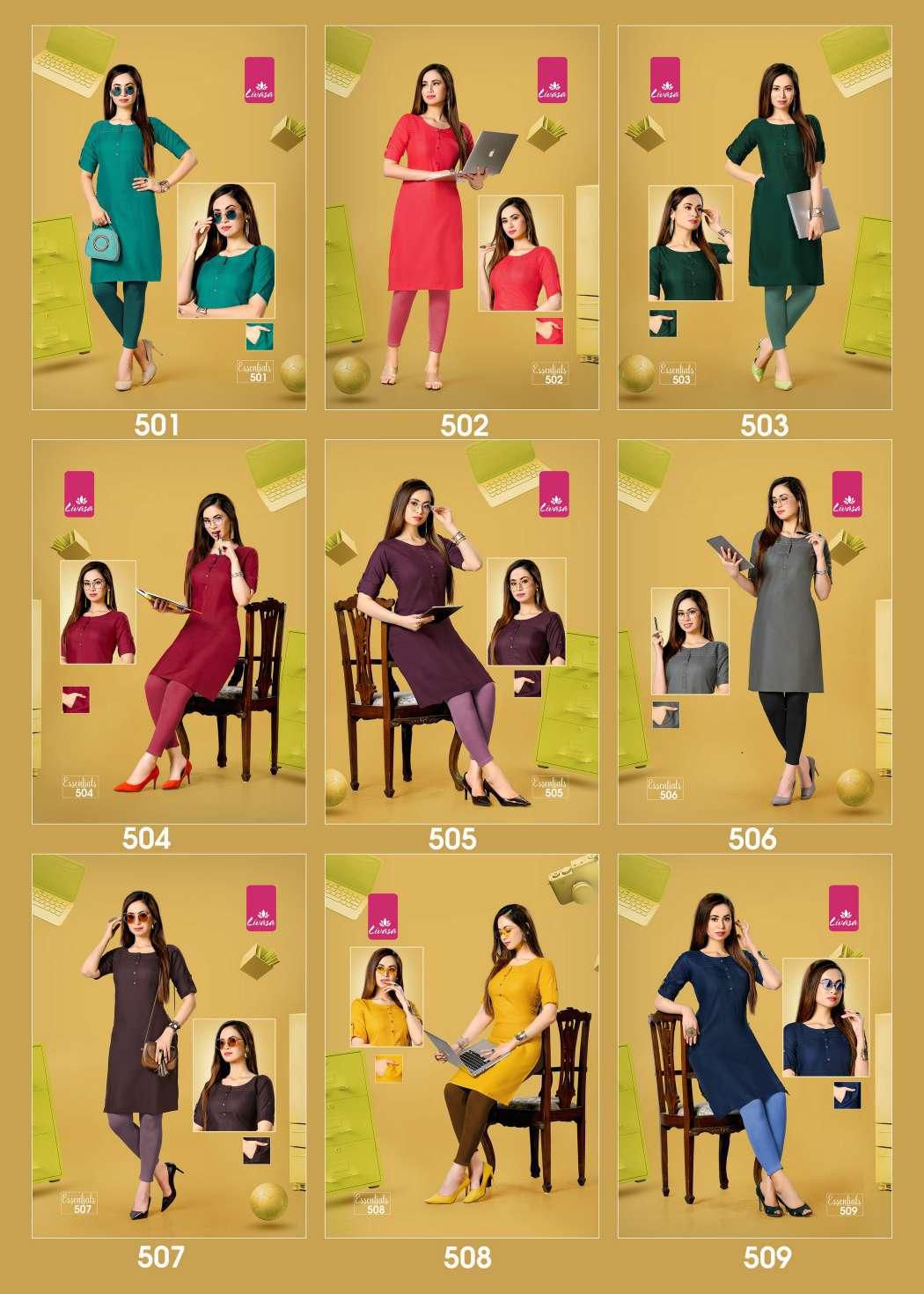 Livasa Essentials 5 Regular Wear Latest Heavy Cotton Kurti Collection
